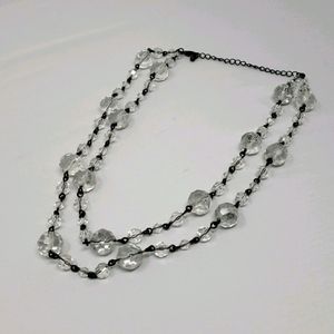 Clear bead necklace